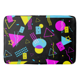 RETRO BANDFÄRGFORMER BADRUMSMATTA