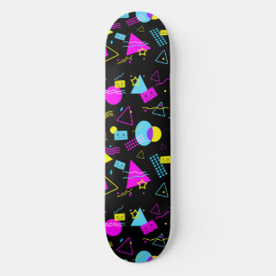 RETRO BANDFÄRGFORMER MINI SKATEBOARD BRÄDA 18,5 CM