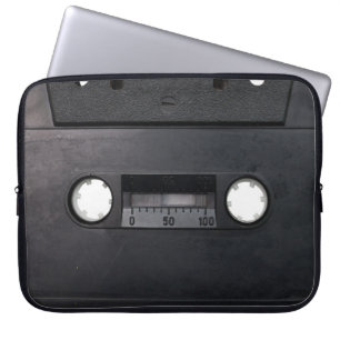 retro-bandkassettbandspelare för musikhipster ster laptop fodral