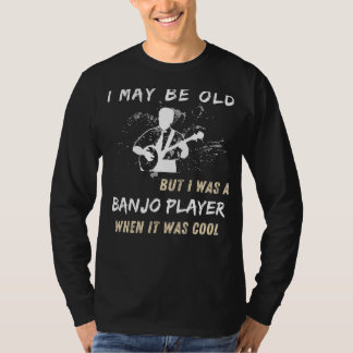 Retro Banjo Player Tee - jag kanske är gammal men