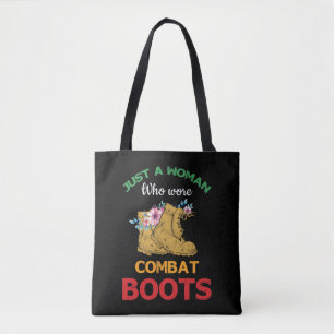 Retro Bara en kvinnlig Blommigt i kampen mot Boots Tygkasse