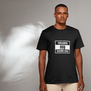 retro Barbeque Season 20XX svart T Shirt
