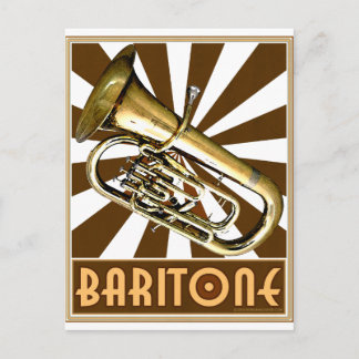 Retro Baritone Vykort