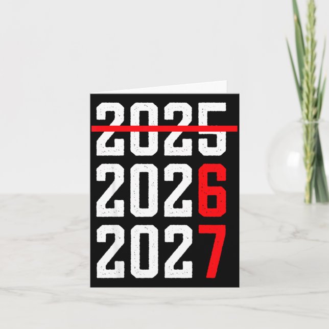 Retro Barn Rolig Gott Nytt År 2026 2027 67 Meme  Kort (Framsida)