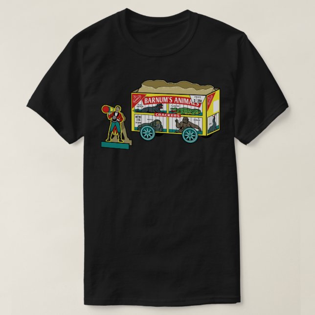 Retro Barnums Animal Crackers T Shirt (Design framsida)