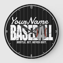 Retro Baseball ADD NAMN Streck Team Player Stor Klocka