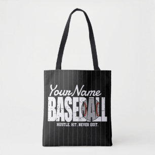 Retro Baseball ADD NAMN Streck Team Player Tygkasse