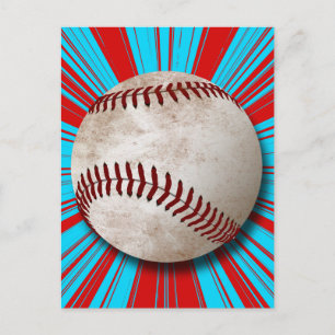 RETRO BASEBALL DESIGN VYKORT