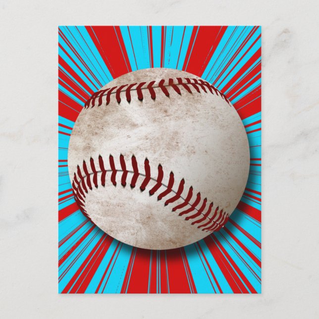 RETRO BASEBALL DESIGN VYKORT (Framsida)