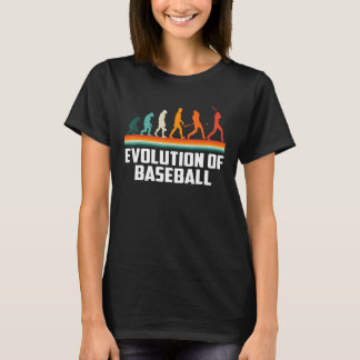 Retro Baseball Evolution för baseboll Baseboll Pl T Shirt