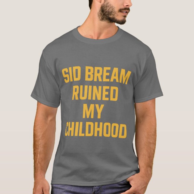 Retro Baseball Fläkt Shirt - "Sid Bream Rued My Ch T (Framsida)