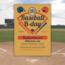 Retro Baseball Födelsedag Mäns 50-årsdag