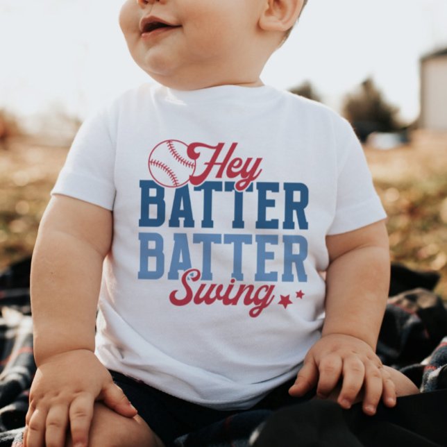 Retro Baseball Hej Batter Batter Swing T Shirt (Skapare uppladdad)