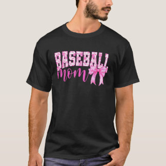 Retro Baseball Mamma Rosa Coquette Bow Game Day Se T Shirt