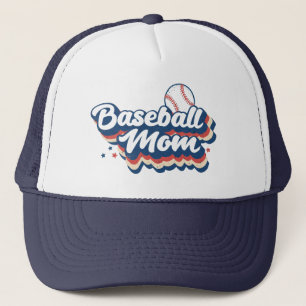 Retro Baseball Mamma Truckerkeps