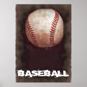 Retro Baseball Motivering Poster