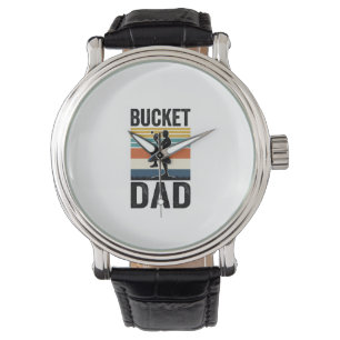 Retro Baseball Pappa Bucket Fader Vektor Design_1 Armbandsur