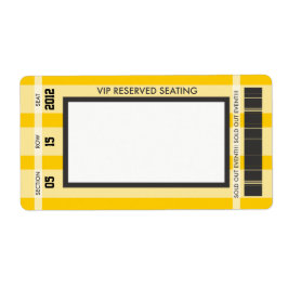 Retro Baseball Skriv ut din egen adressetikett Fraktsedel