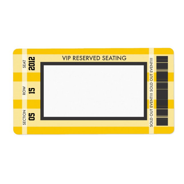 Retro Baseball Skriv ut din egen adressetikett Fraktsedel (Framsidan)