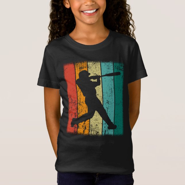 Retro Baseball T Shirt (Framsida)