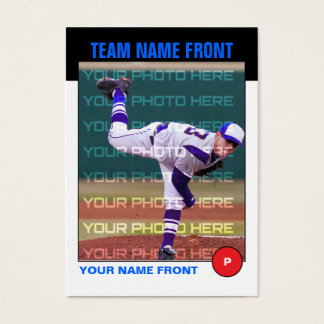 Retro Baseball Train-kort Visitkort