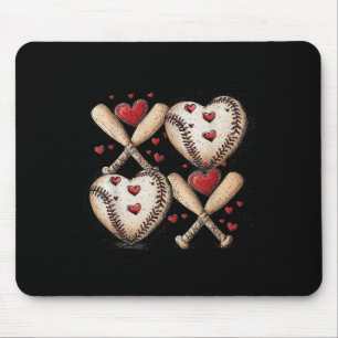 Retro Baseball Valentines day Xoxo Funny Kids Boys Musmatta