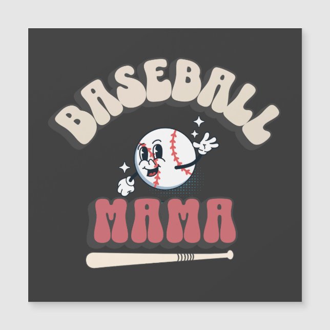 Retro Baseboll Mamma (Framsida)