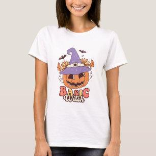 Retro Basic Häxa - Halloween T Shirt