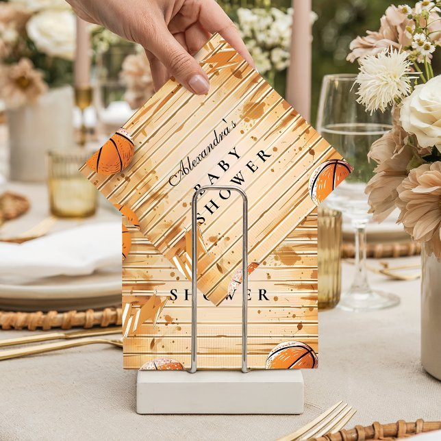 Retro Basketball Baby Shower Pappersservett (Skapare uppladdad)