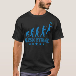 Retro Basketball Evolution-skjortor med skjortbryt T Shirt