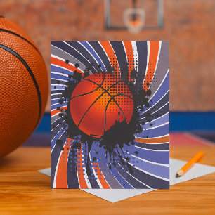 Retro Basketball Inbjudningar