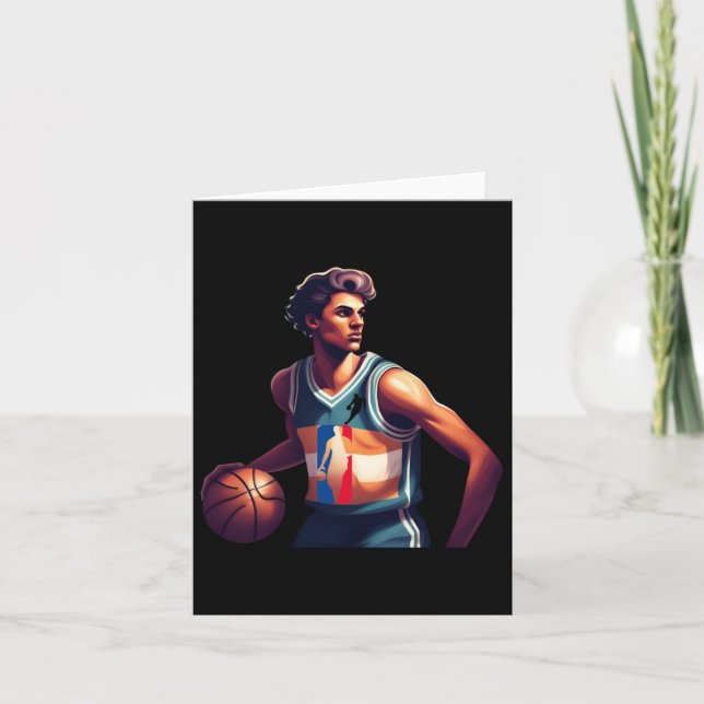 Retro Basketball Jersey Kort (Framsida)