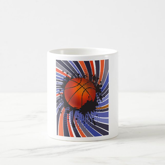 Retro Basketball Play Boll Sports Coffee Mugg (Skapare uppladdad)
