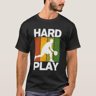 Retro Basketball Player Dynamic Action T-Shirt