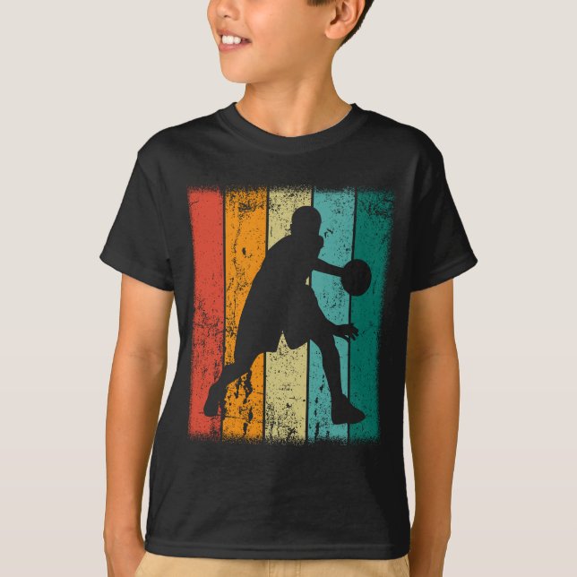 Retro Basketball T Shirt (Framsida)