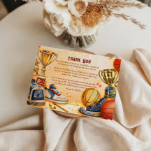 Retro Basketball Trophy Birthday