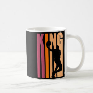 Retro basketboll kung födelsedags pojke herr pappa kaffemugg
