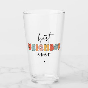 Retro Bästa granne någonsin cute Glaskopp