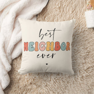 Retro Bästa granne någonsin cute Kudde