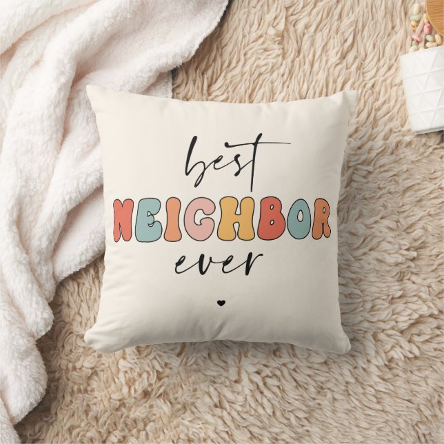 Retro Bästa granne någonsin cute Kudde (Filt)