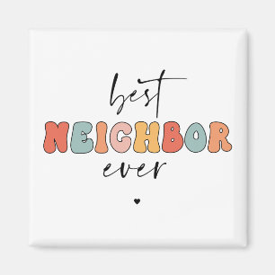 Retro Bästa granne någonsin cute Magnet