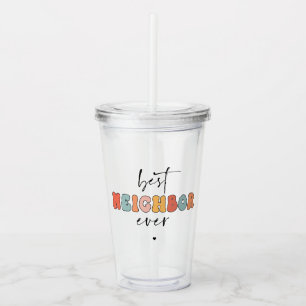 Retro Bästa granne någonsin cute Take Away Mugg