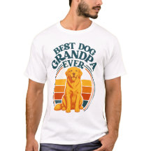 Retro Bästa Hundfarfar Någonsin Golden Retriever T