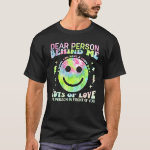 Retro Bäste person bakom mig Trendig Tie Dye Vinta T Shirt