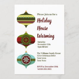 Retro Bauble | Helgdag House Warming Party Inbjudningar