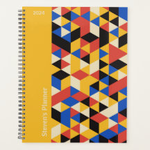 Retro Bauhaus Geometric Personlig Planner