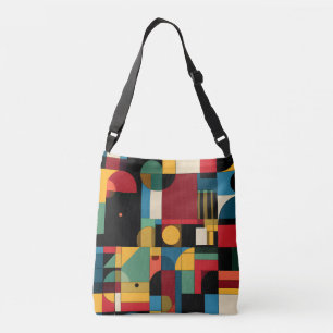Retro Bauhaus Geometrisk Midjebag Axelväska
