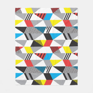 Retro Bauhaus Stil: Sömlös Abstrakt Fleecefilt
