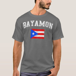 Retro Bayamon Puerto Rico Flagga T Shirt