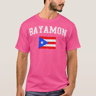 Retro Bayamon Puerto Rico Flagga T Shirt